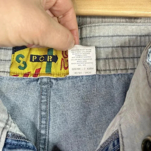 Levis Sport Jeans Vintage 90s Jogger Knee Pockets Elastic Waist Sz 27 - Picture 7 of 12